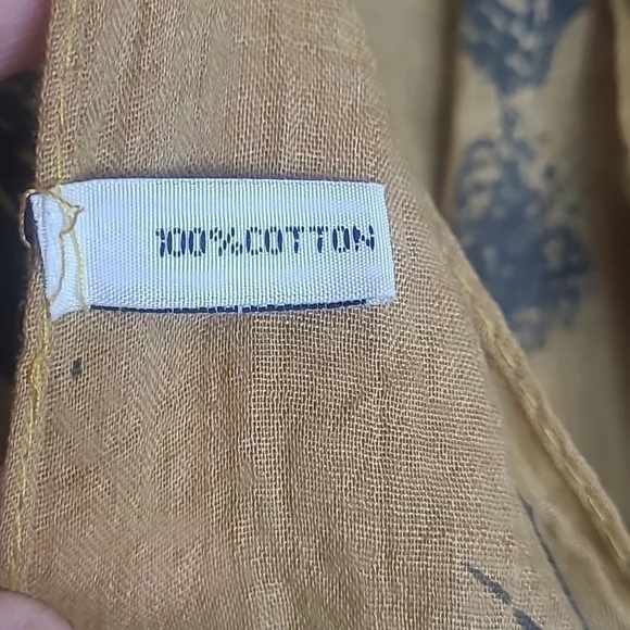 Pineapple Scarf 100% Cotton Sz 75"L x 27"W - Picture 3 of 5